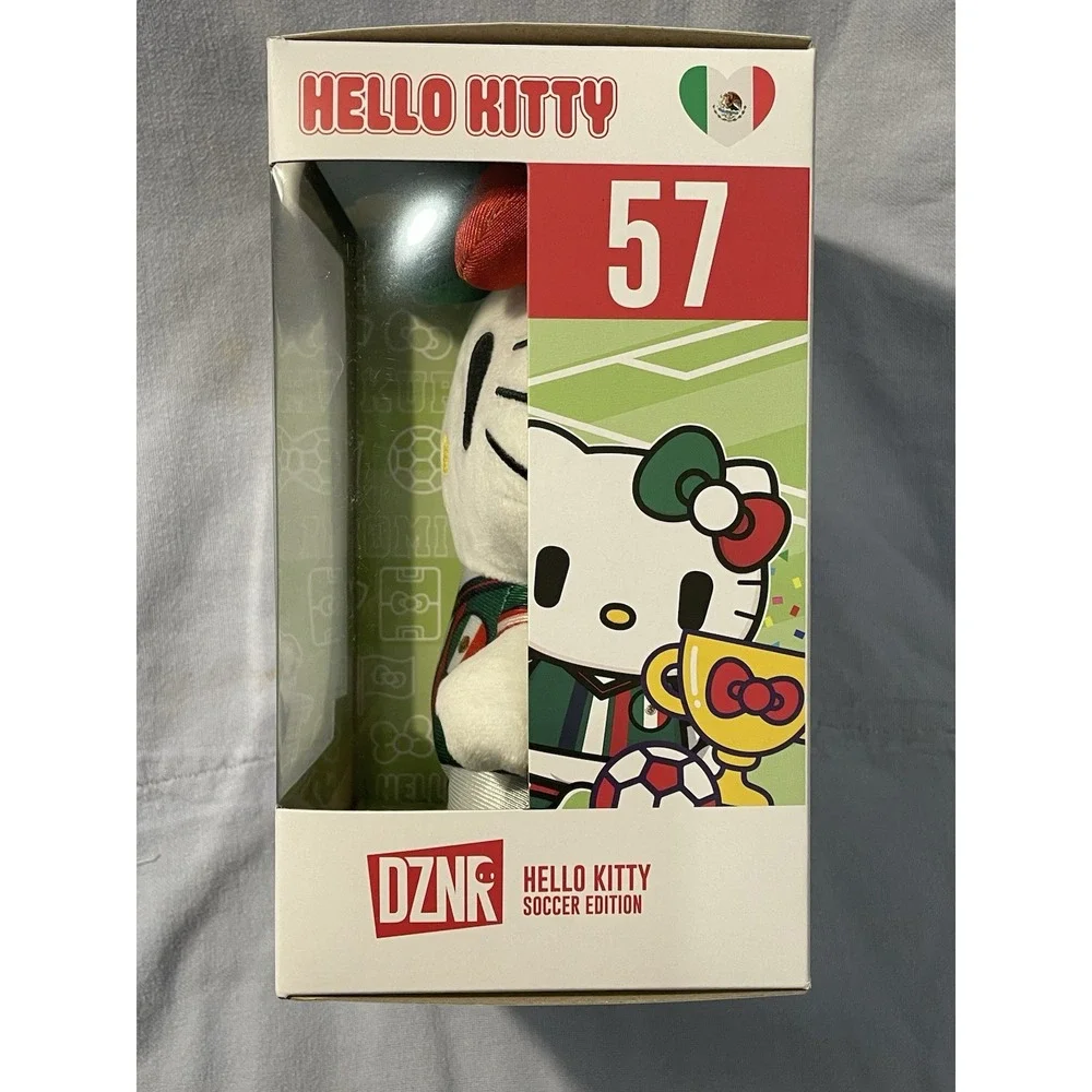 NEW Yume Sanrio DZNR Hello Kitty Soccer Edition - Mexico Hello Kitty #57 w/ Bow
